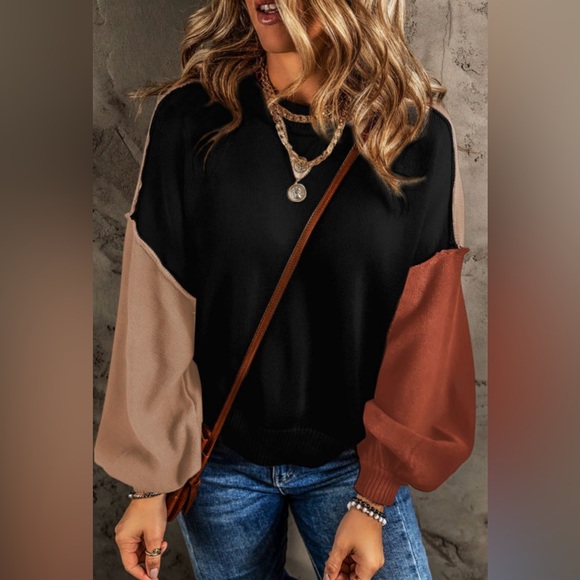 Arden Chevron Colorblock Sweater